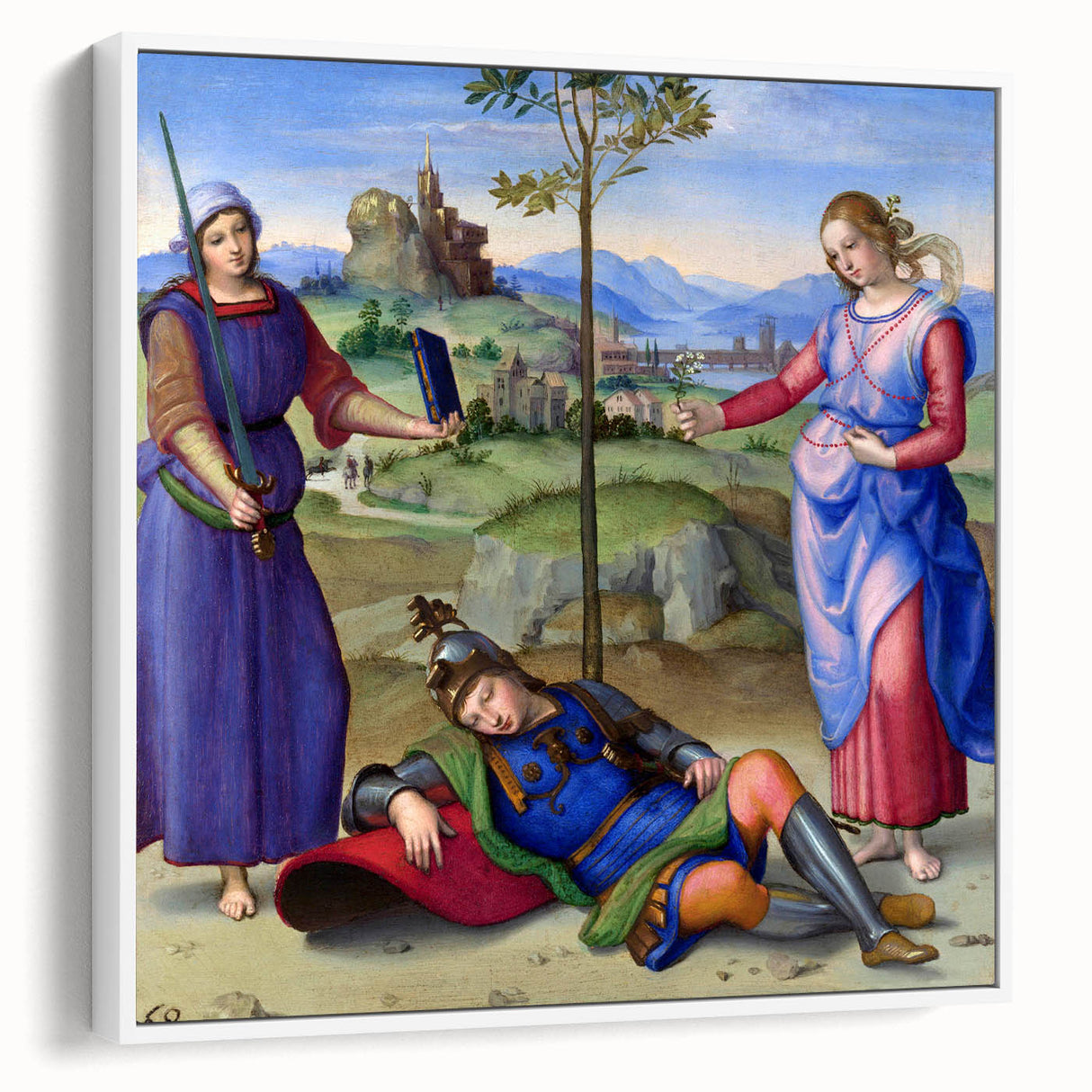 Renaissance Art Print – Raphael's Vision of a Knight – Classic Decor