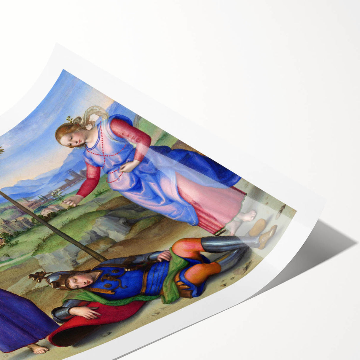 Renaissance Art Print – Raphael's Vision of a Knight – Classic Decor