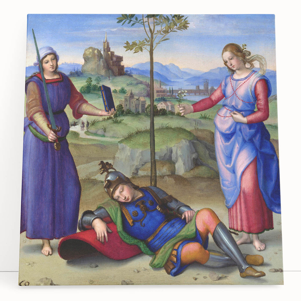 Renaissance Art Print – Raphael's Vision of a Knight – Classic Decor