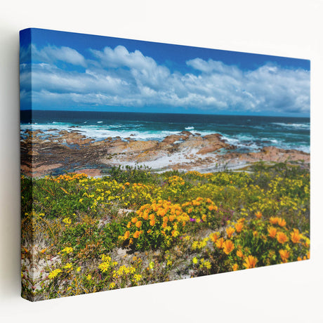 Large canvas print of an African savannah scene in muted earth tones, ideal for kitchen wall art.