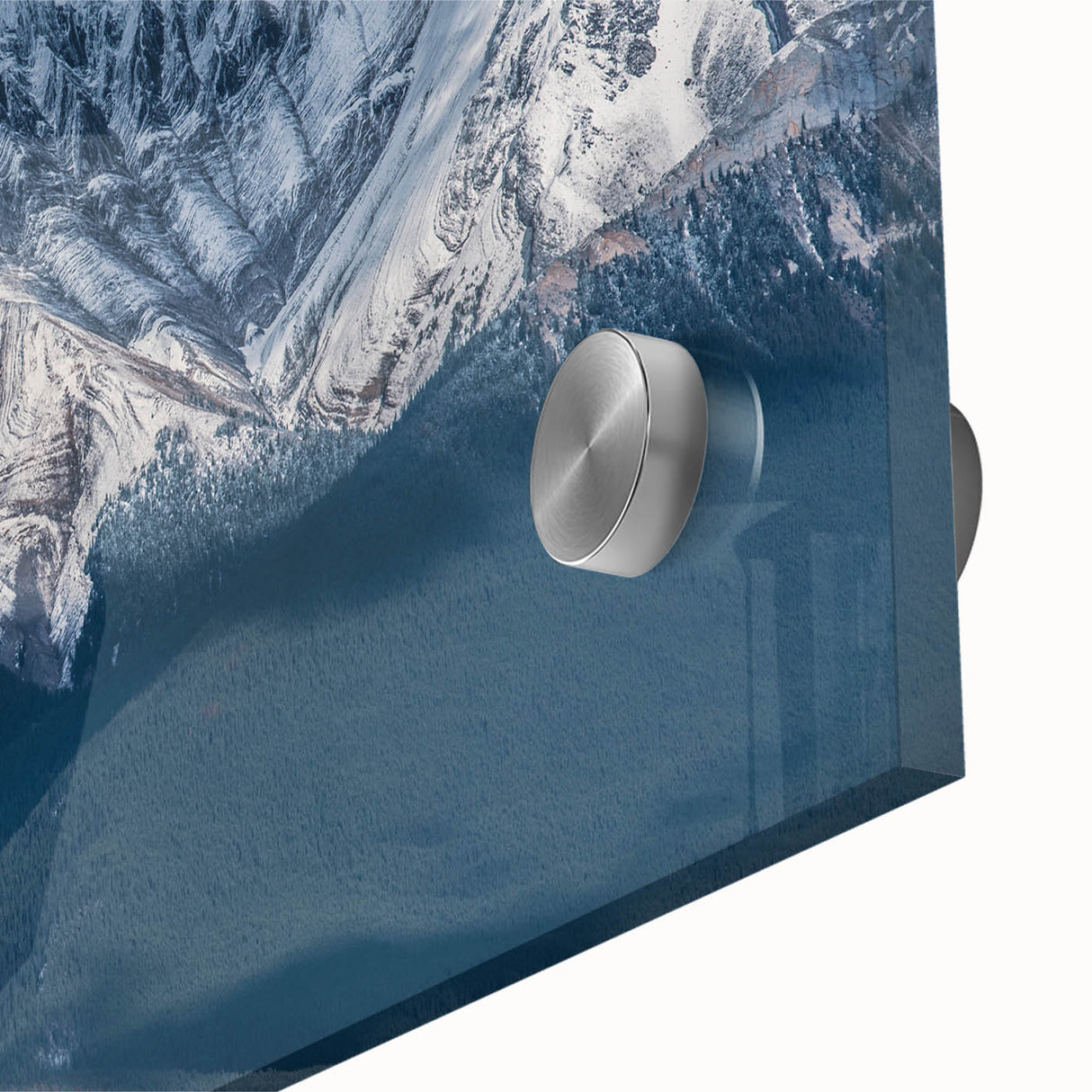 Large abstract wall art of British Columbia landscape in muted earth tones on acrylic glass, ideal for dining room art.