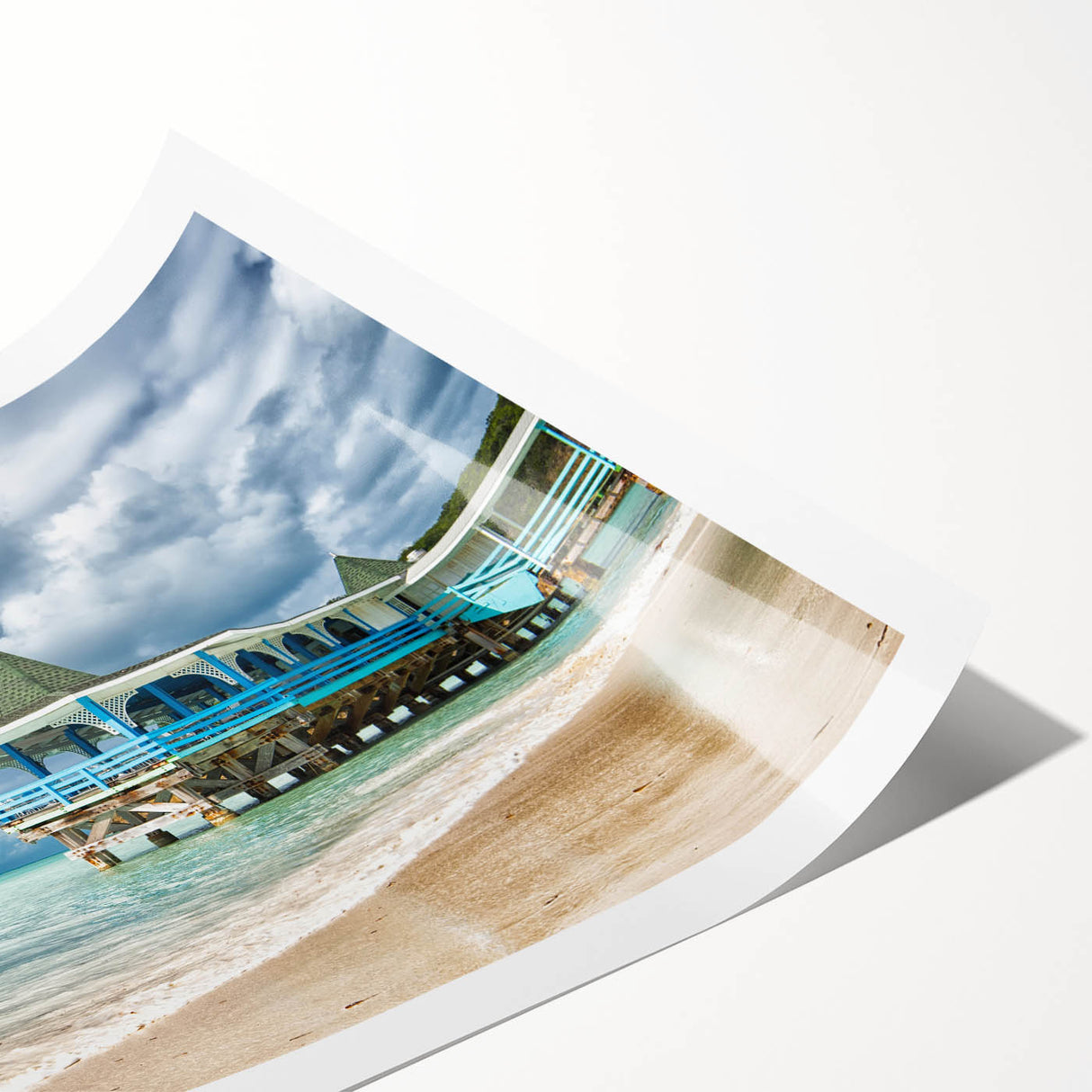 Extra large wall art featuring line art flowers in muted tones on rolled canvas, suitable for large living room spaces.