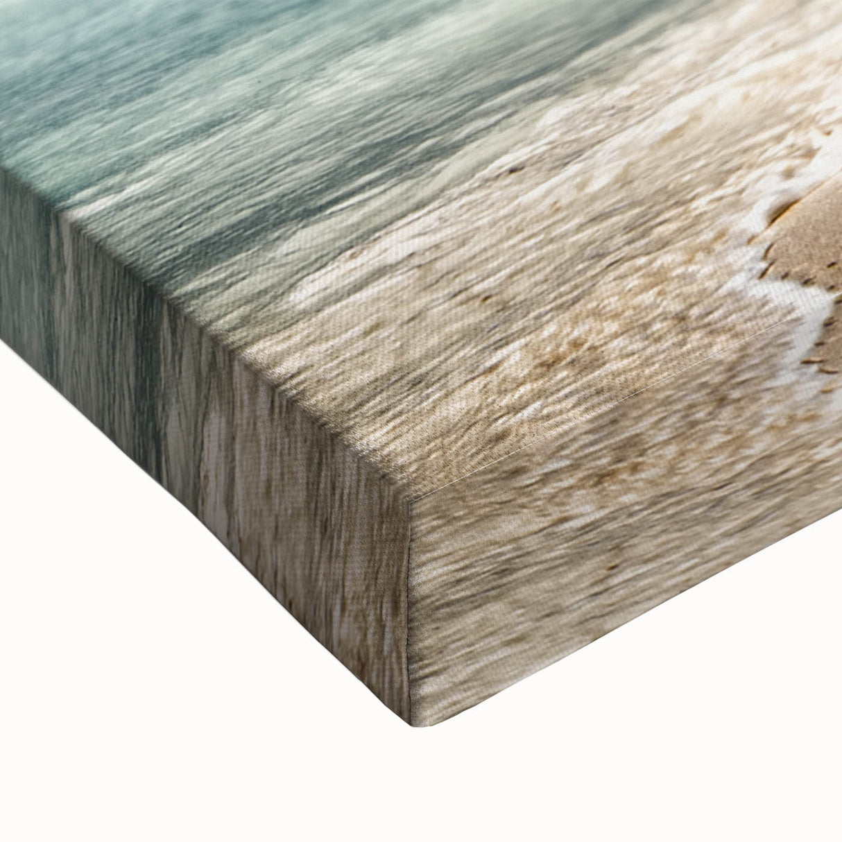 Black and white landscape art painting of Caribbean Antigua on stretched canvas, suitable for bedroom wall decor.