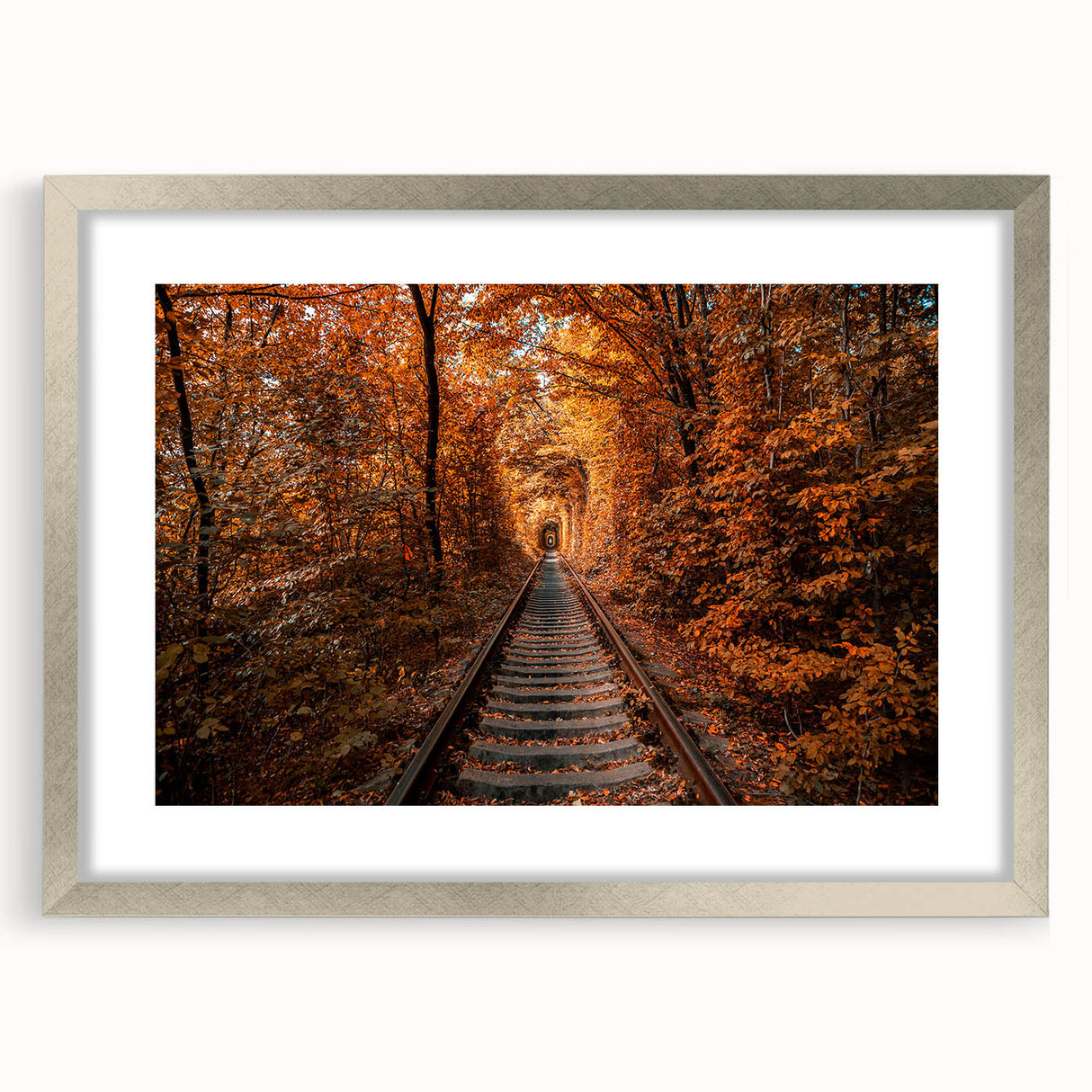 Textured abstract art print with muted earth tones on a framed canvas, suitable for bedroom wall decor.