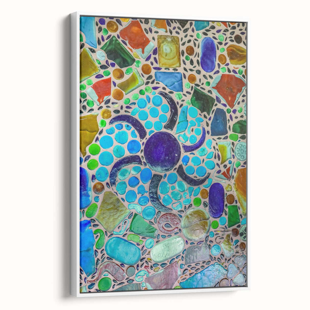 Vintage poster art of Cabo San Lucas scenery on a large framed canvas with vibrant colors, ideal for living room decor.