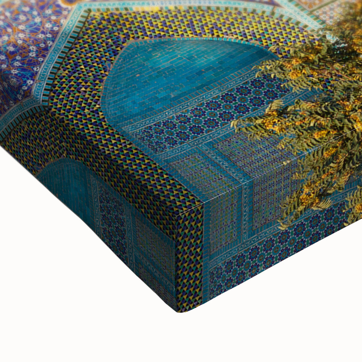 Black and white landscape art painting of Middle Eastern scenery on large stretched canvas, suitable for bedroom wall decor.