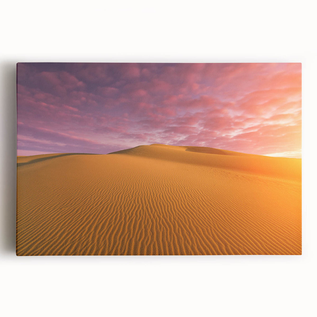 Black and white stretched canvas of Dubai skyline, ideal for kitchen wall art.