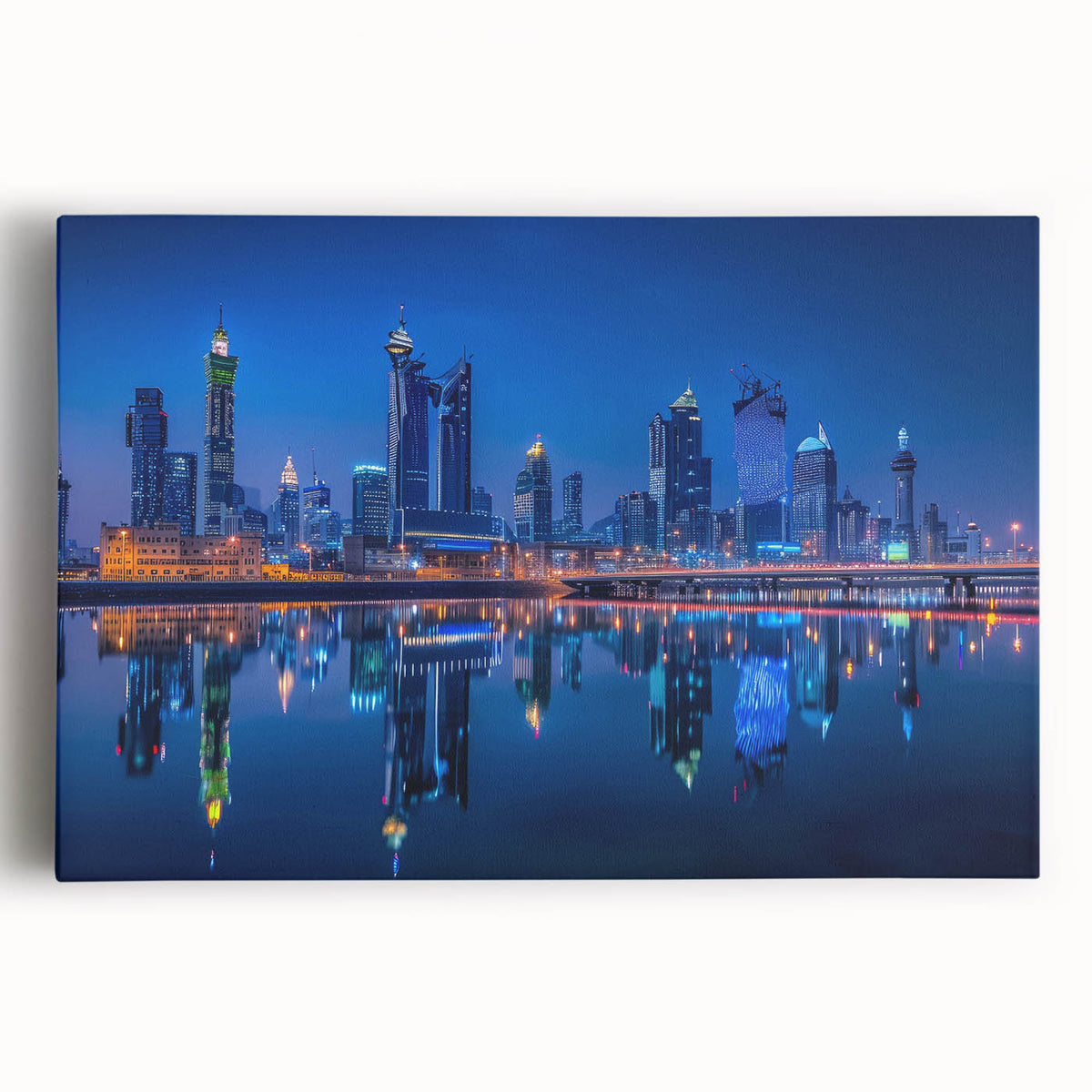 Black and white canvas print of a Middle Eastern cityscape, ideal for kitchen wall art.