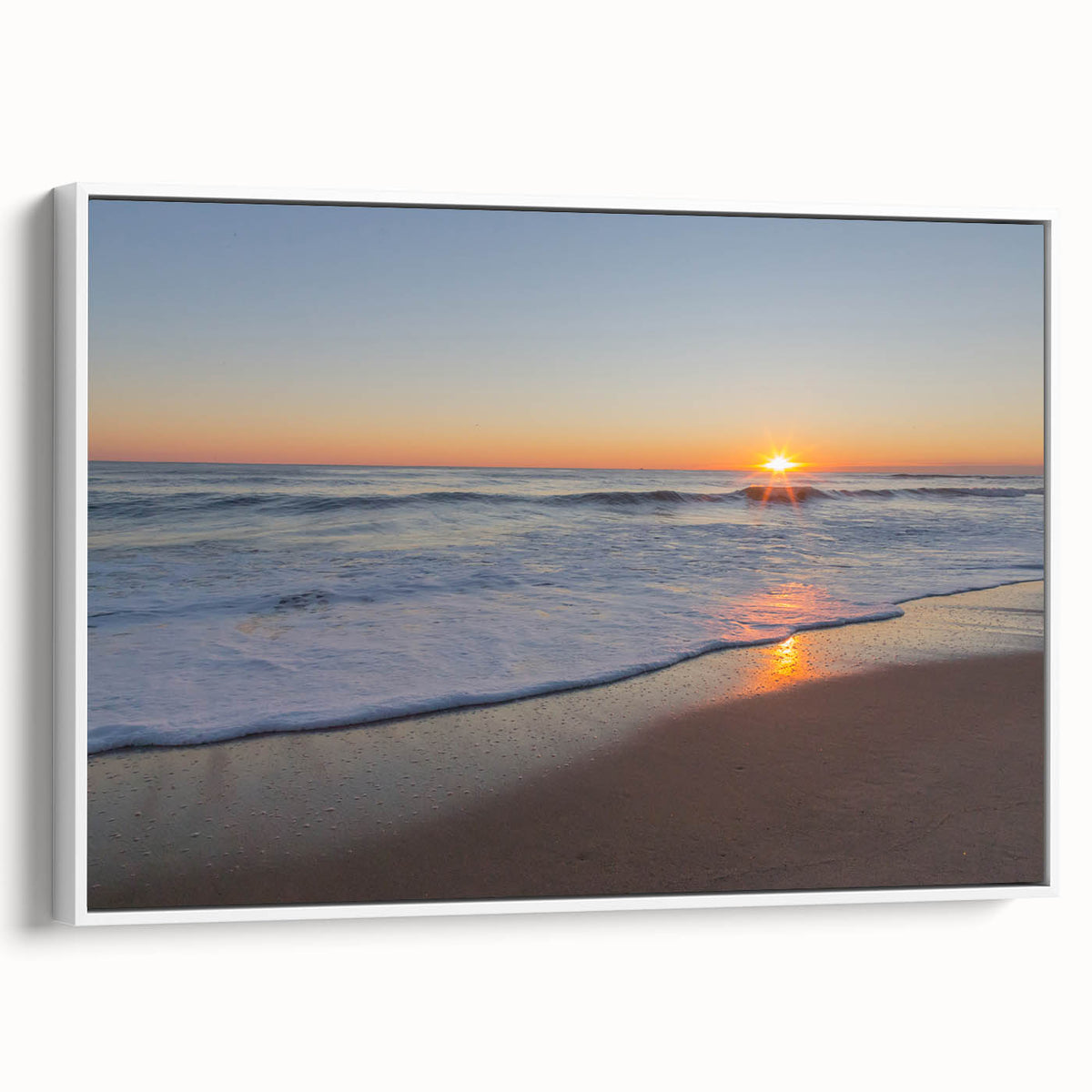 Extra large black wall art featuring a textured Massachusetts Cape scenery in colorful hues, ideal for living room decor.