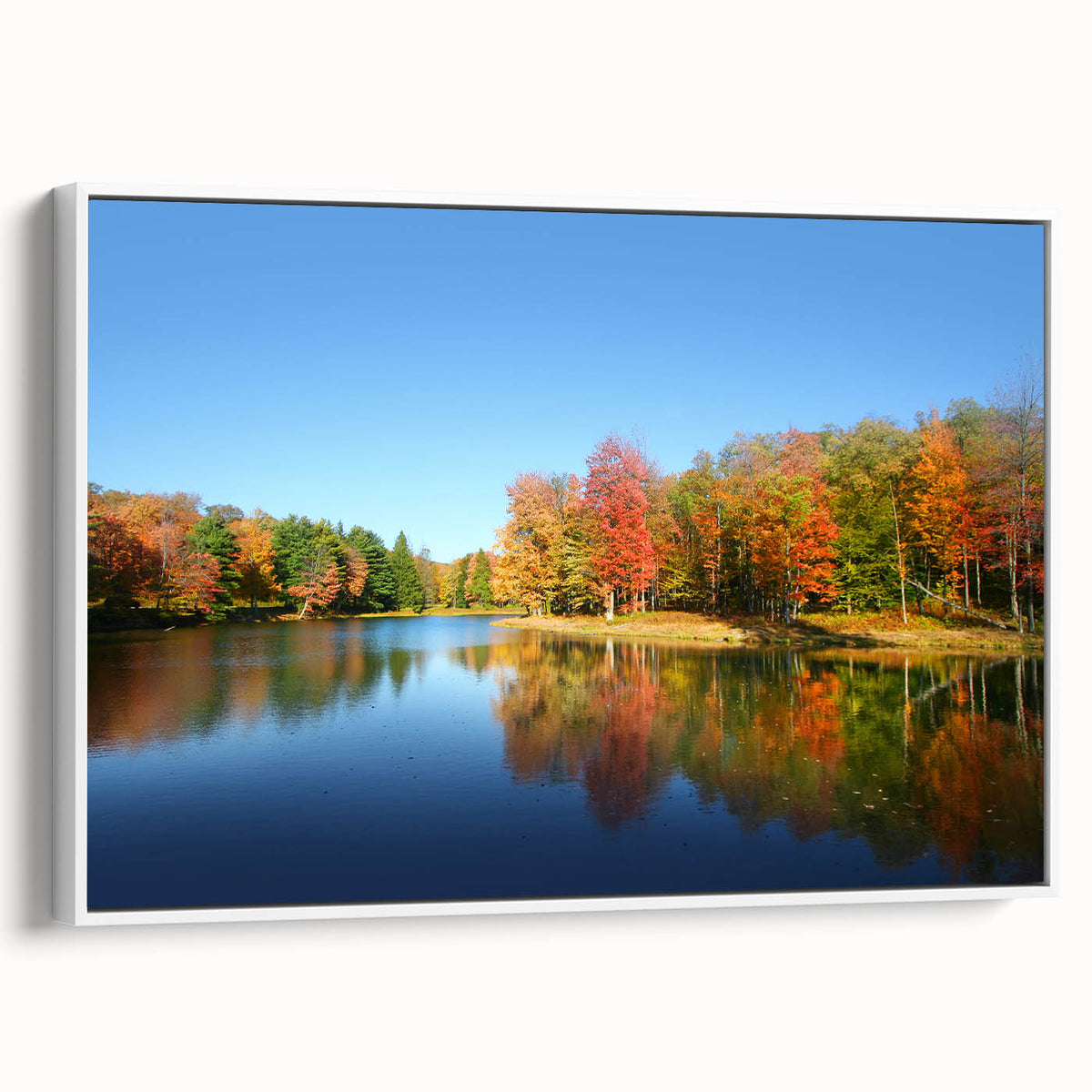 Vintage poster art of Pennsylvania scenery on framed canvas, featuring colorful art in extra large size.