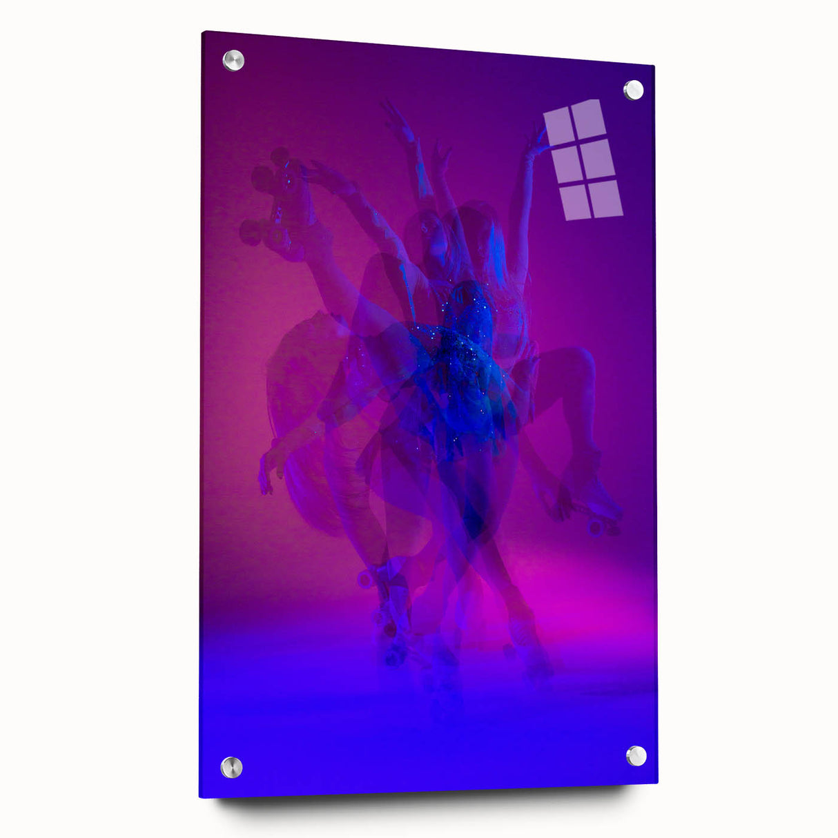 Skater in Motion – Vibrant Expressive Emotive Figure Wall Art