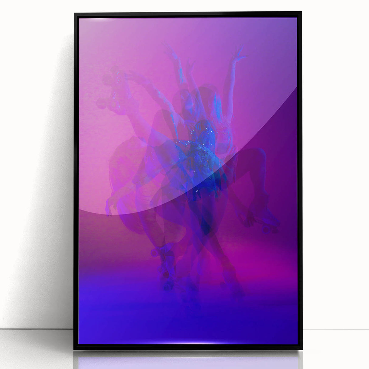 Skater in Motion – Vibrant Expressive Emotive Figure Wall Art