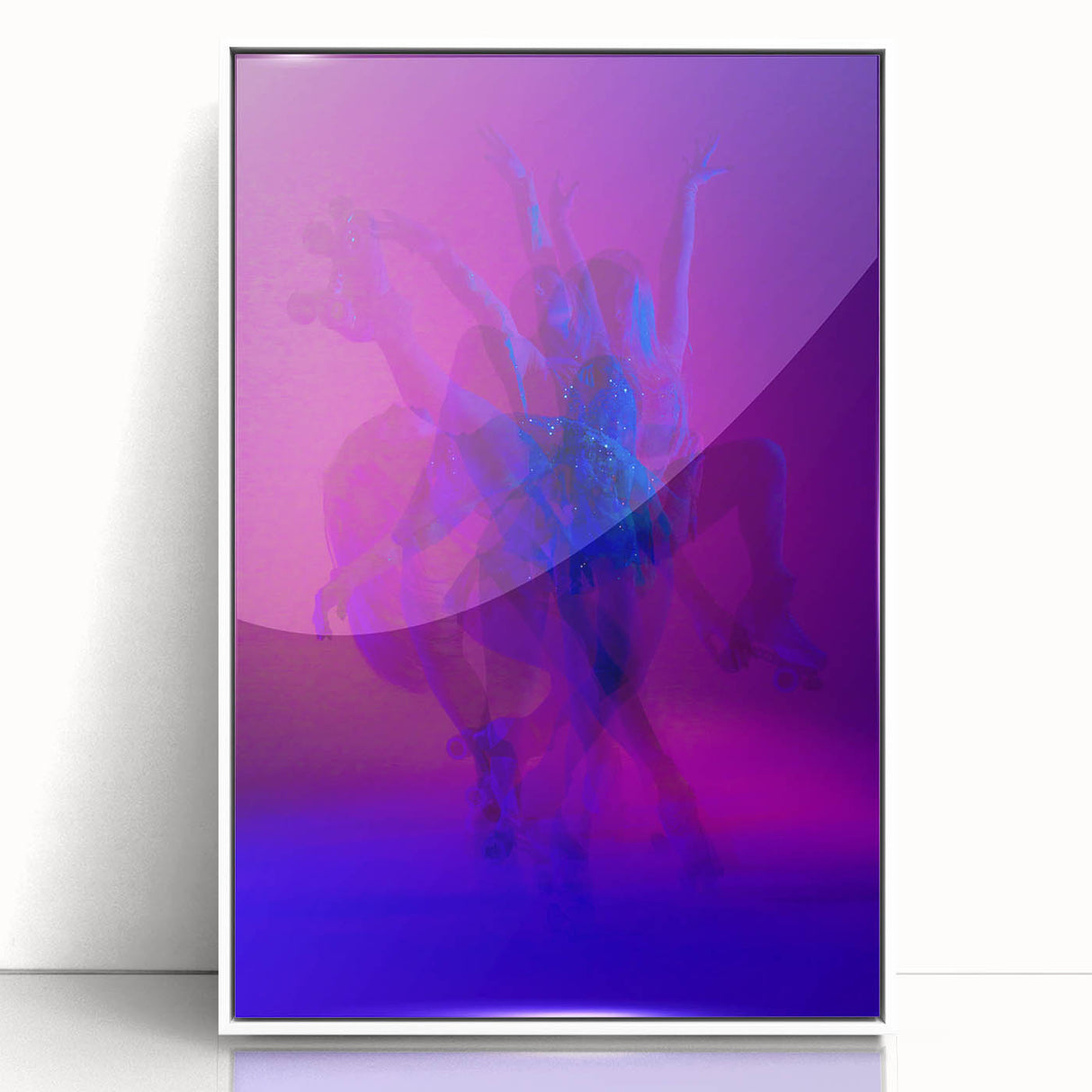 Skater in Motion – Vibrant Expressive Emotive Figure Wall Art