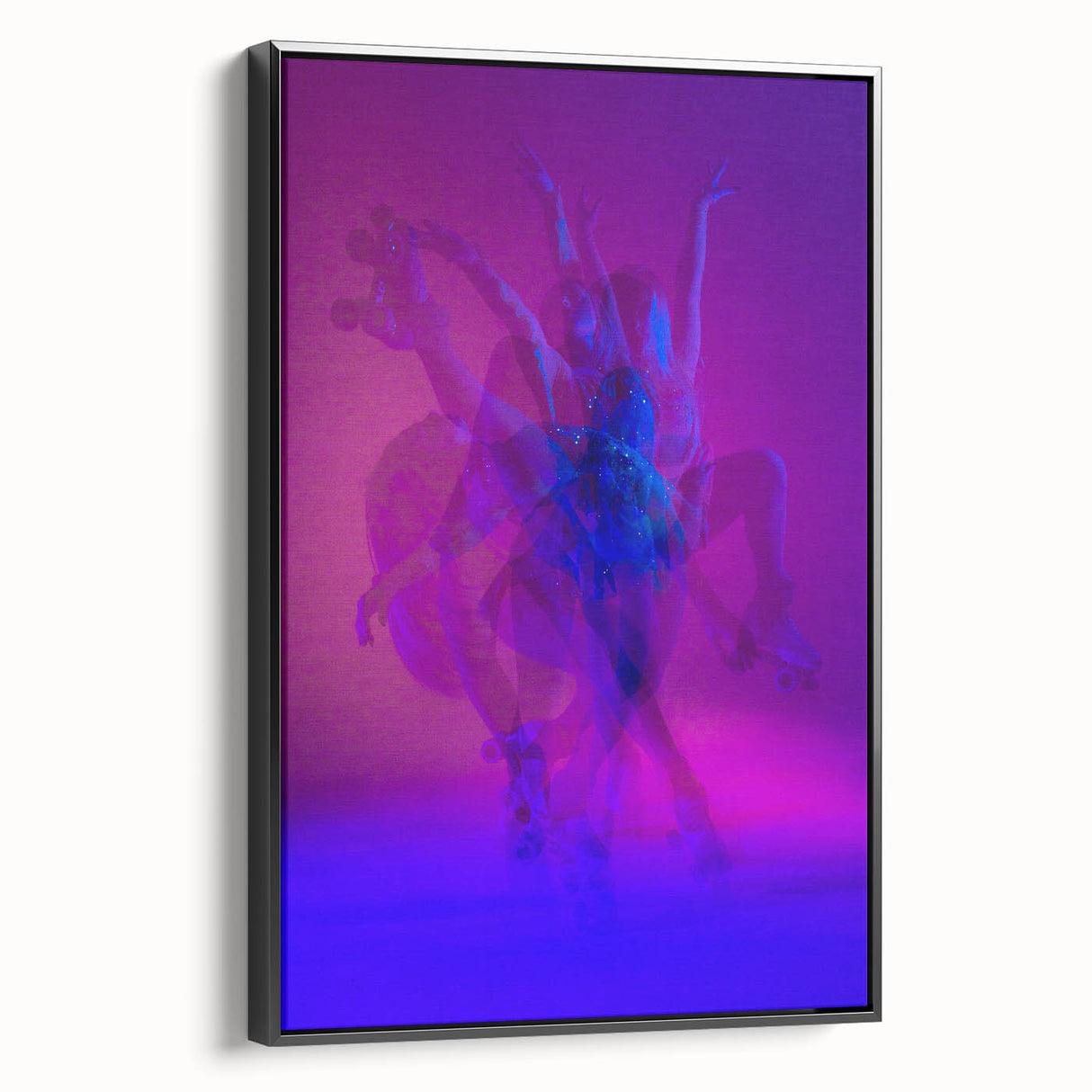 Skater in Motion – Vibrant Expressive Emotive Figure Wall Art