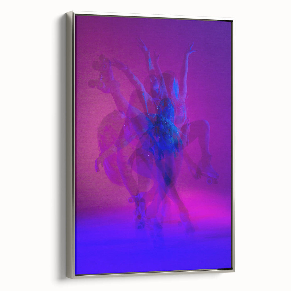 Skater in Motion – Vibrant Expressive Emotive Figure Wall Art