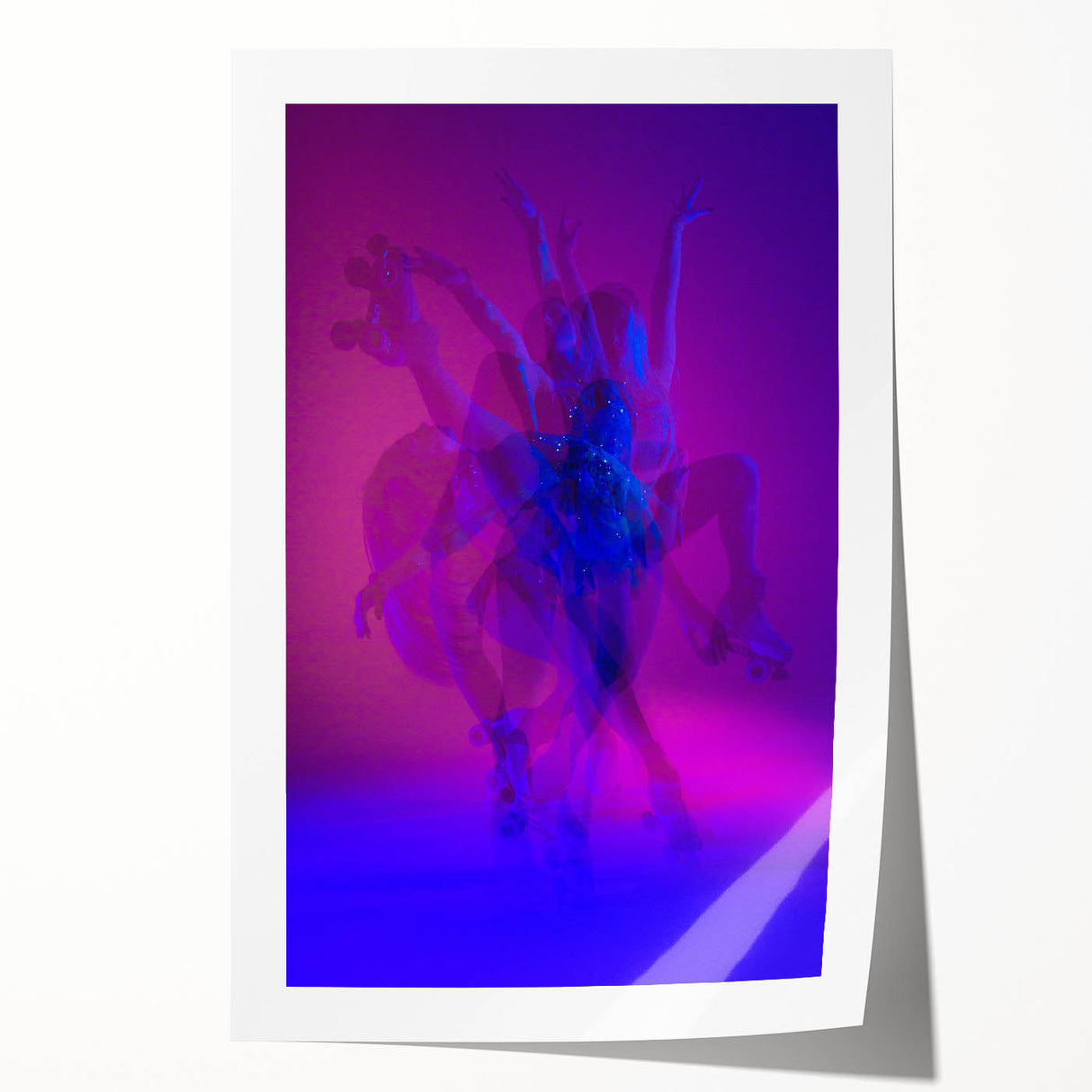 Skater in Motion – Vibrant Expressive Emotive Figure Wall Art