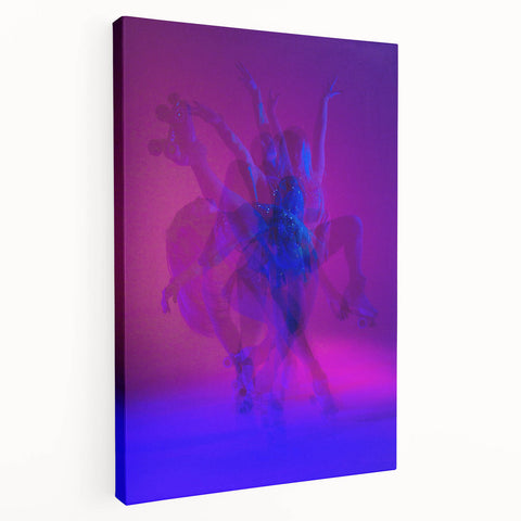 Skater in Motion – Vibrant Expressive Emotive Figure Wall Art