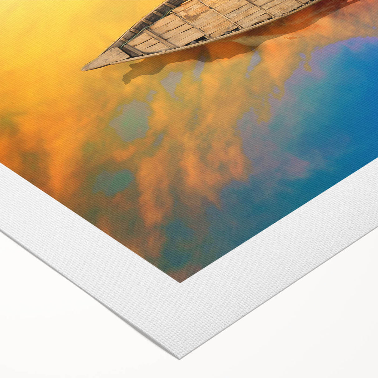 Art deco poster of a Bangladesh landscape in muted earth tones on rolled canvas, suitable for dining room decor.