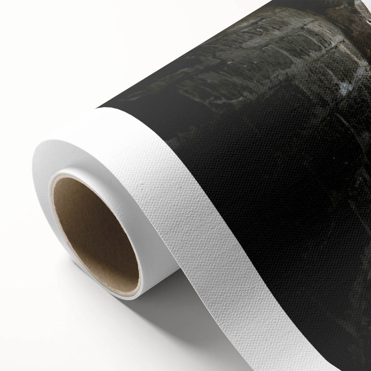 Art deco poster of the Great Wall of China in muted earth tones on rolled canvas, ideal for nursery wall art.