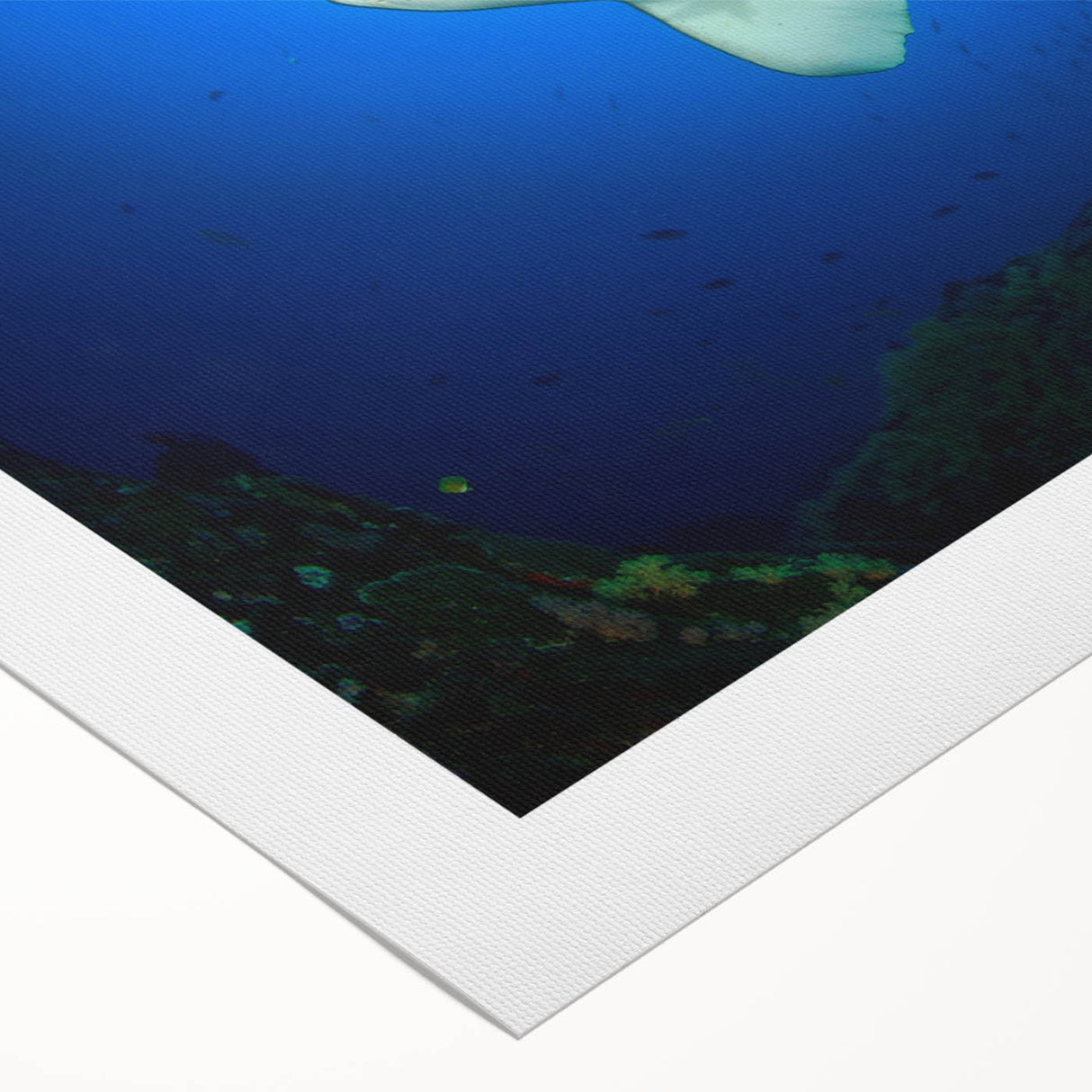 Art deco poster of a serene Thai landscape in muted green and blue tones on rolled canvas, ideal for dining room decor.