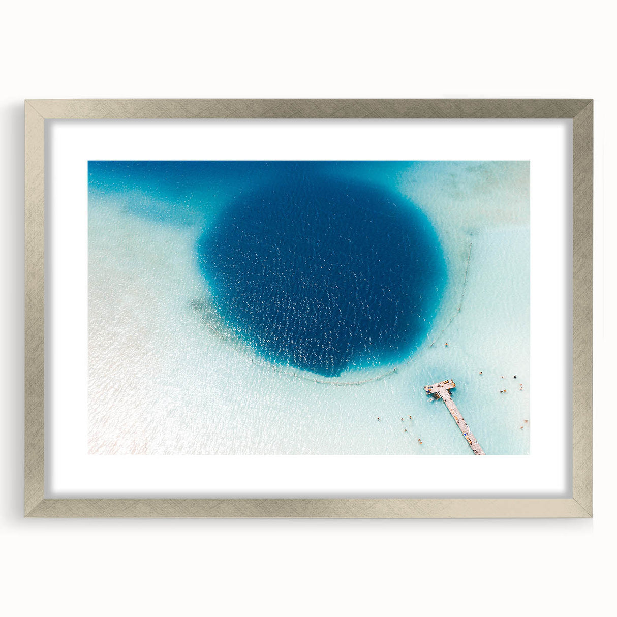 Textured abstract art print of Quintana Roo scenery in muted earth tones on a framed canvas, suitable for bedroom decor.