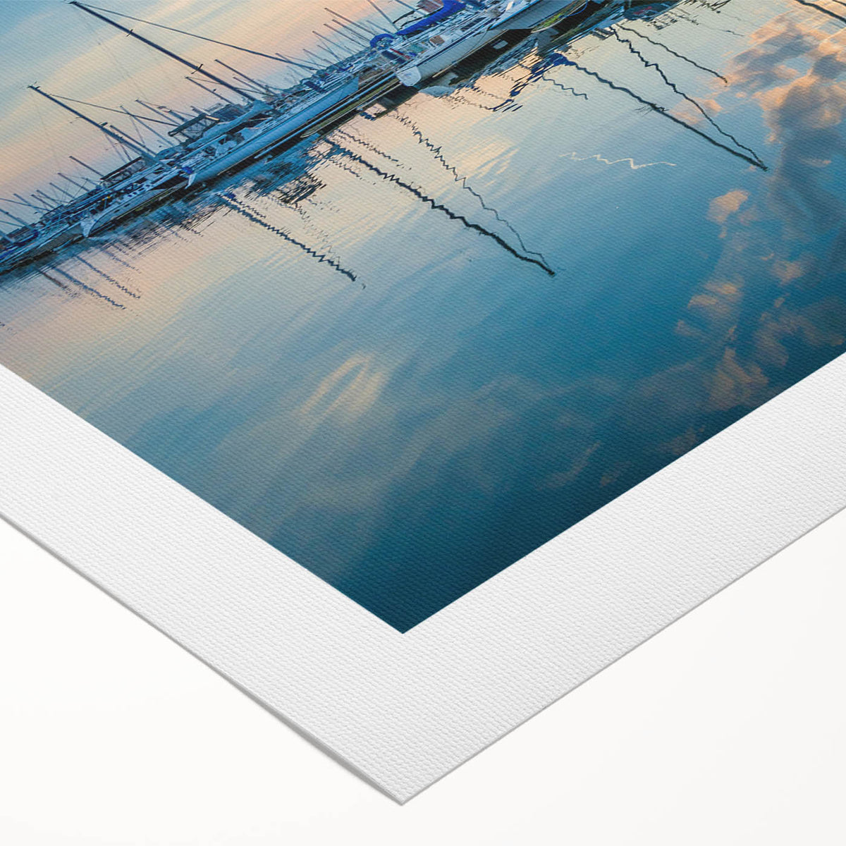 Art deco poster of Baltimore skyline in muted metallic tones on rolled canvas, suitable for dining room decor.