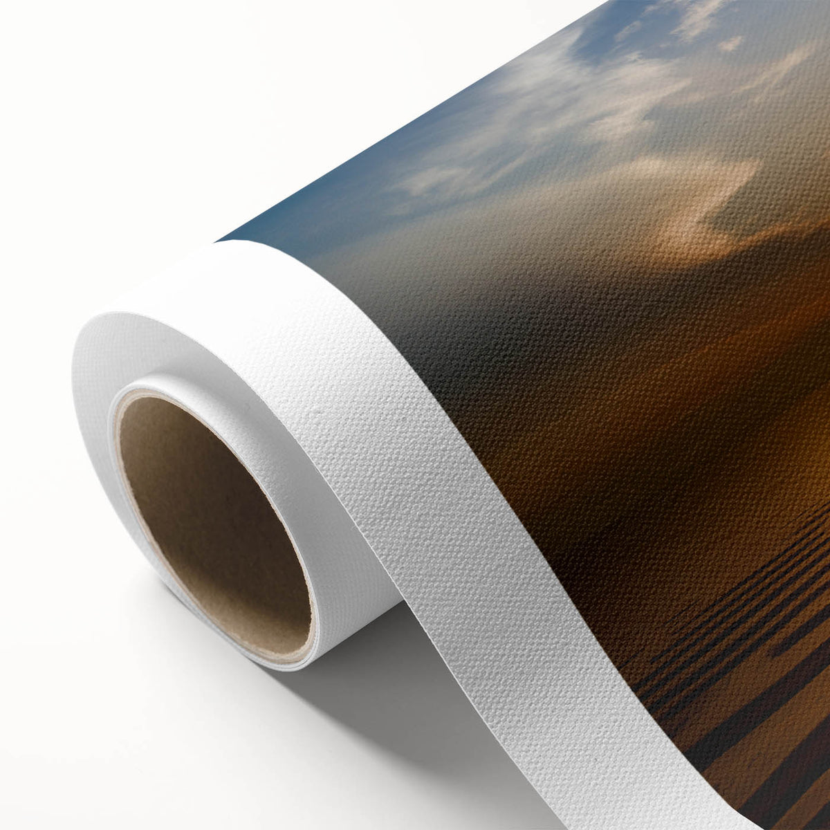 Art Deco-style poster of Massachusetts Cape scenery in pastel shades on rolled canvas, ideal for nursery wall art.