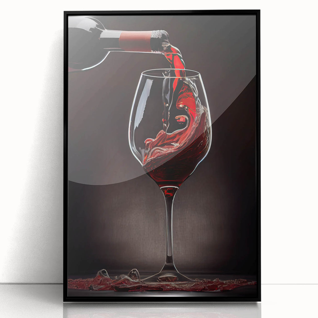 Elegant Wine Pour - Framed Kitchen Prints for Sophisticated Decor