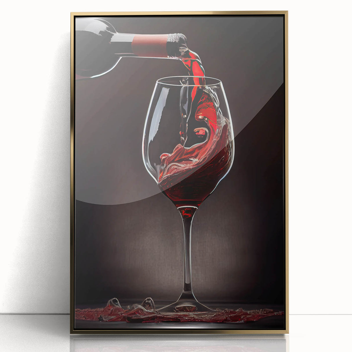 Elegant Wine Pour - Framed Kitchen Prints for Sophisticated Decor