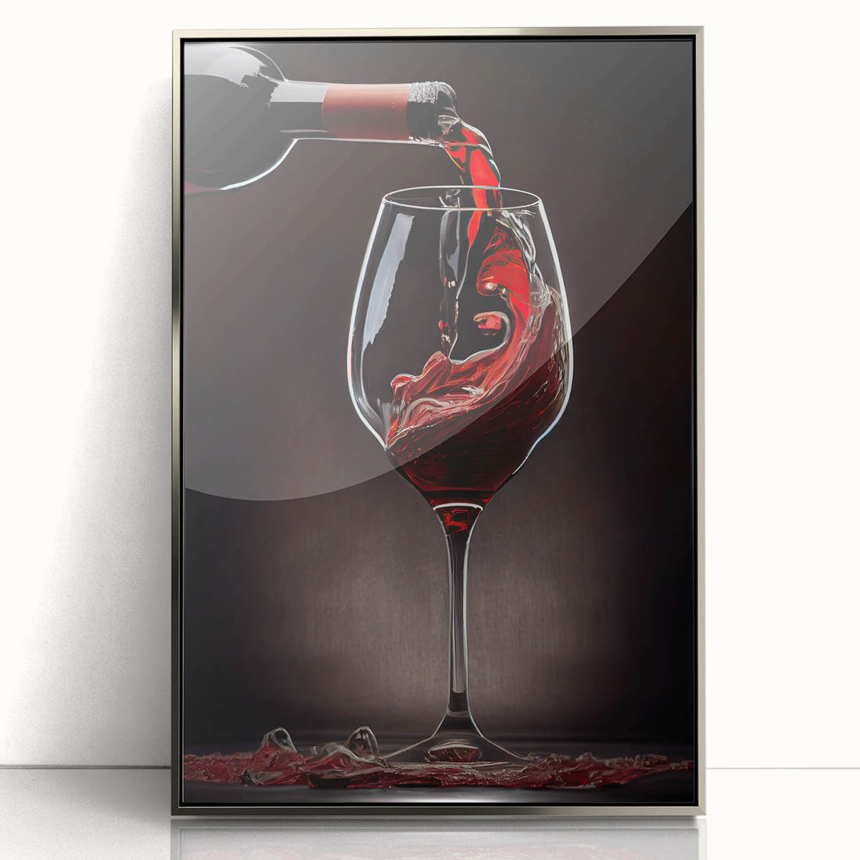 Elegant Wine Pour - Framed Kitchen Prints for Sophisticated Decor