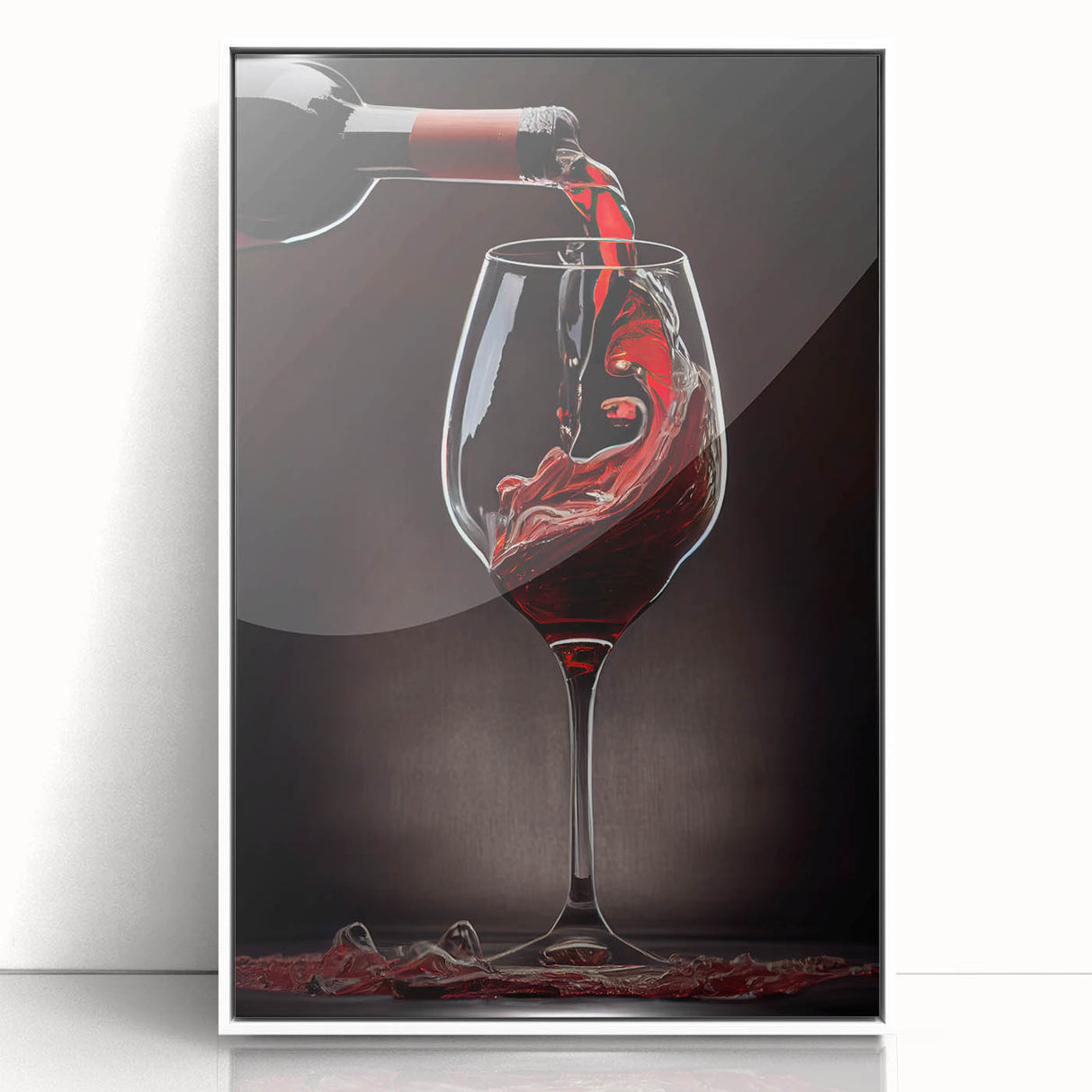 Elegant Wine Pour - Framed Kitchen Prints for Sophisticated Decor