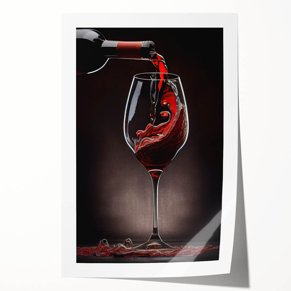 Elegant Wine Pour - Framed Kitchen Prints for Sophisticated Decor