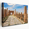 Large canvas print depicting an Algerian landscape in earthy tones, ideal for kitchen wall art.