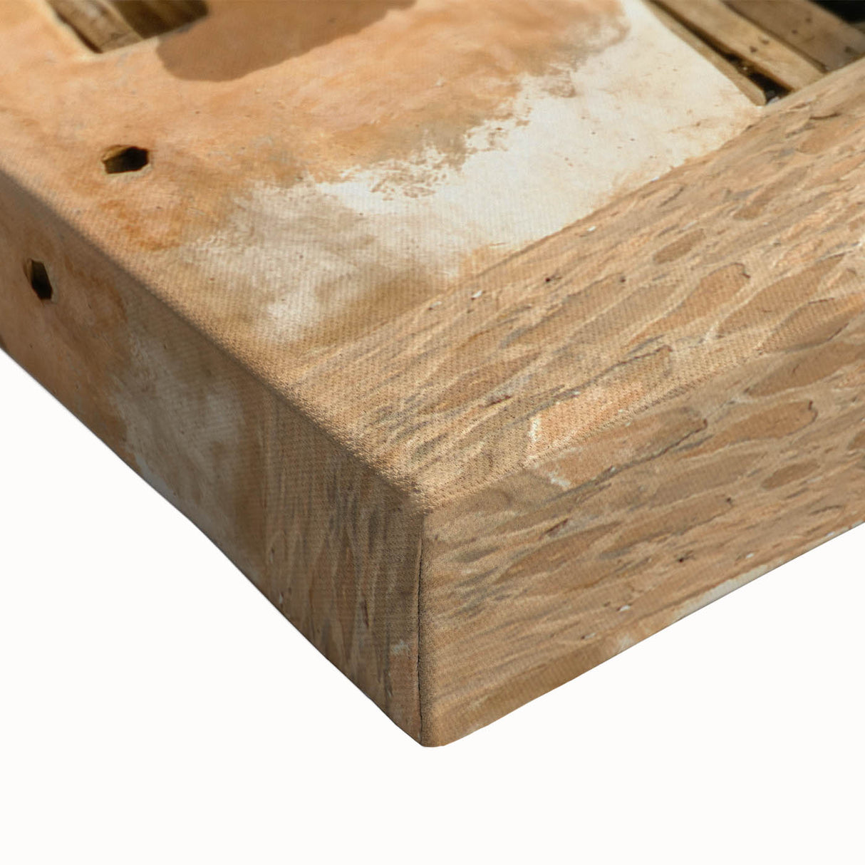 Large art of a Tunisian landscape in black and white on stretched canvas, ideal for bedroom wall decor.