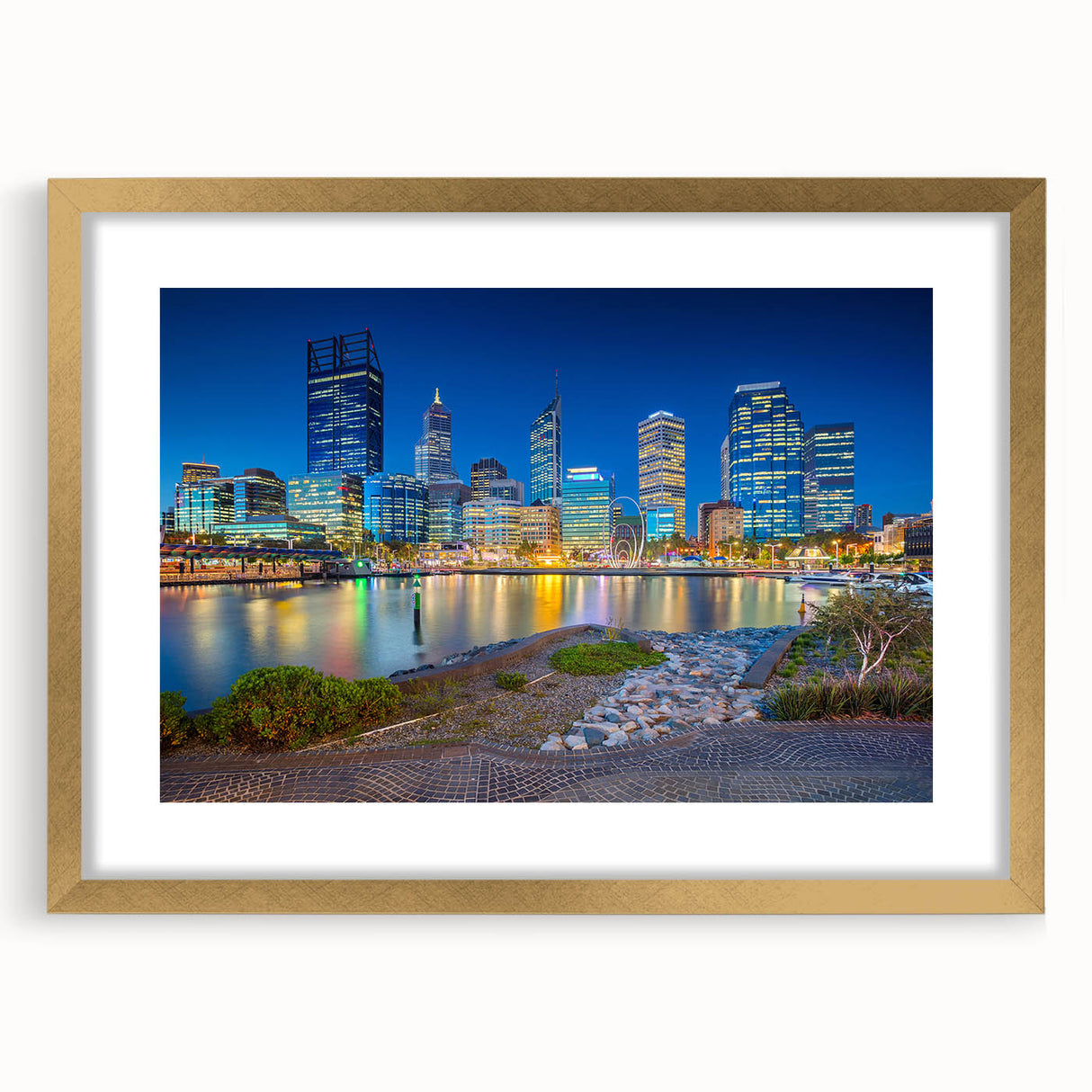 Textured art of abstract Perth scenery in muted earth tones on a framed canvas, suitable for bedroom decor.