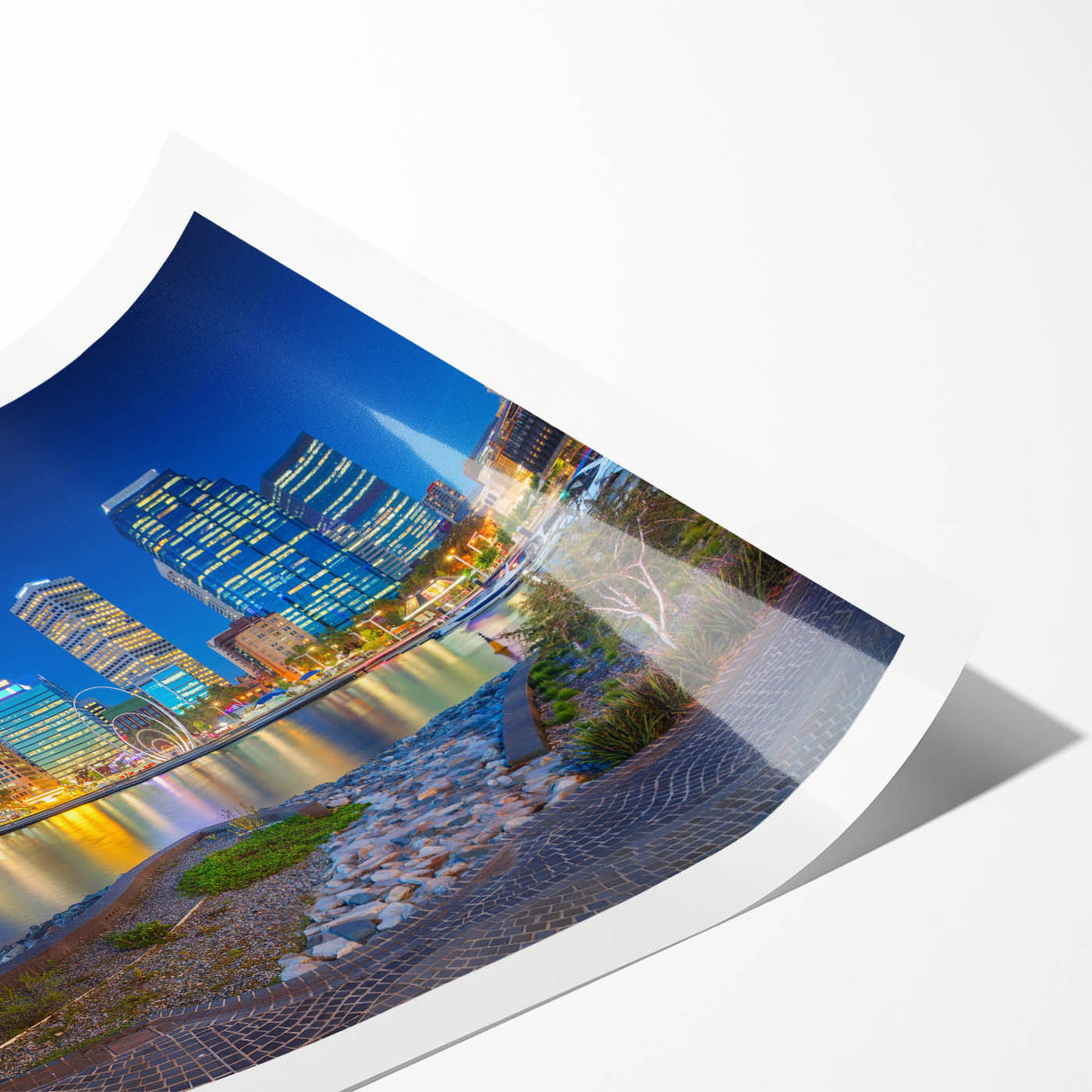 Extra large rolled print of line art flowers in muted earth tones, ideal for large living room wall art.