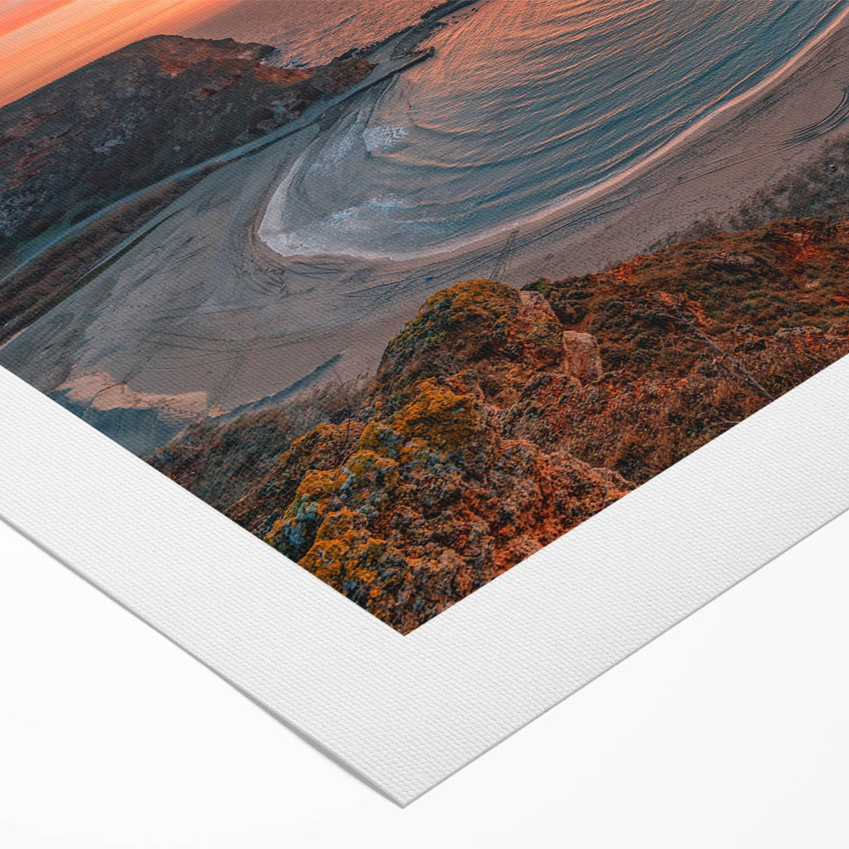 Art deco poster of a European Bulgarian scenery in muted earth tones on rolled canvas, ideal for dining room decor.