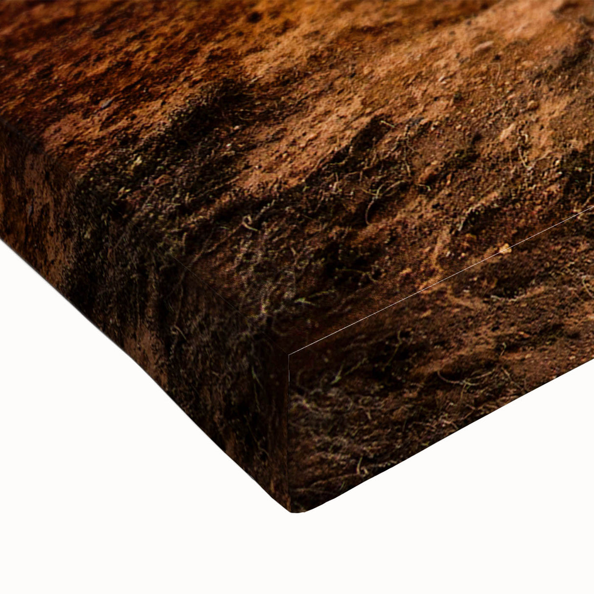 Black and white landscape art painting on stretched canvas, depicting a serene European scenery.