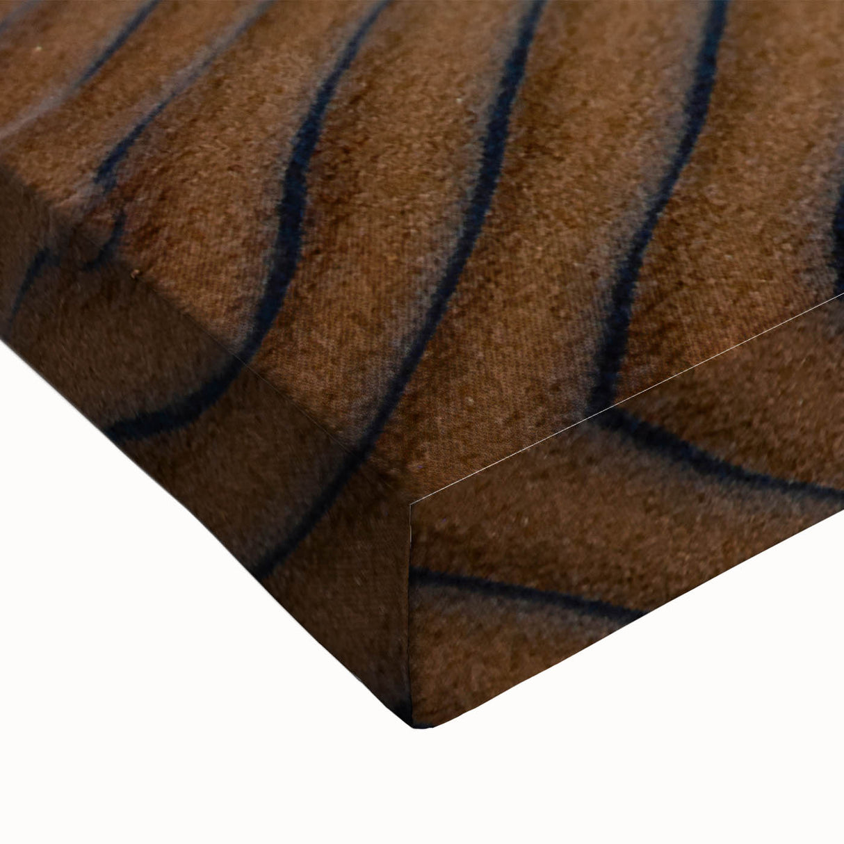 Black and white landscape art painting of Baja California on stretched canvas, suitable for bedroom decor.