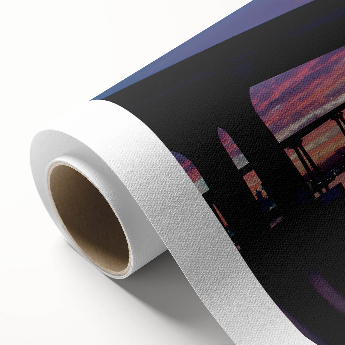 Art Deco style poster of Coronado, California scenery on rolled canvas, featuring pastel shades; ideal for nursery wall art.