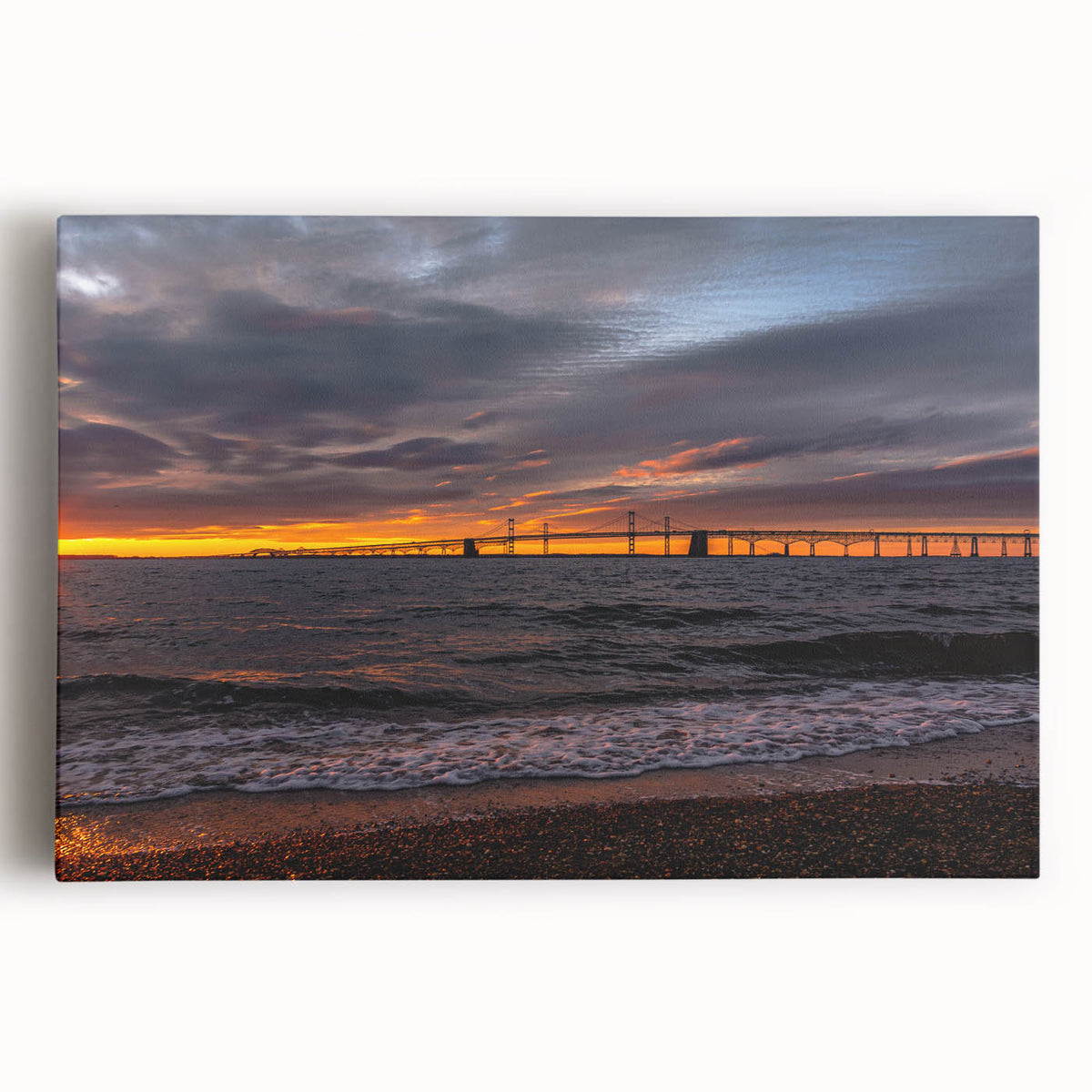 Black and white photograph of Annapolis cityscape on large stretched canvas, suitable for kitchen wall art.