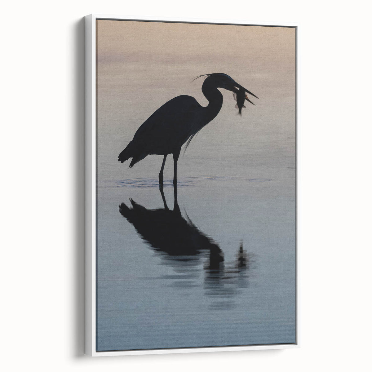 Vintage poster art of Chesapeake Bay on framed canvas, featuring a colorful palette, ideal for living room decor.