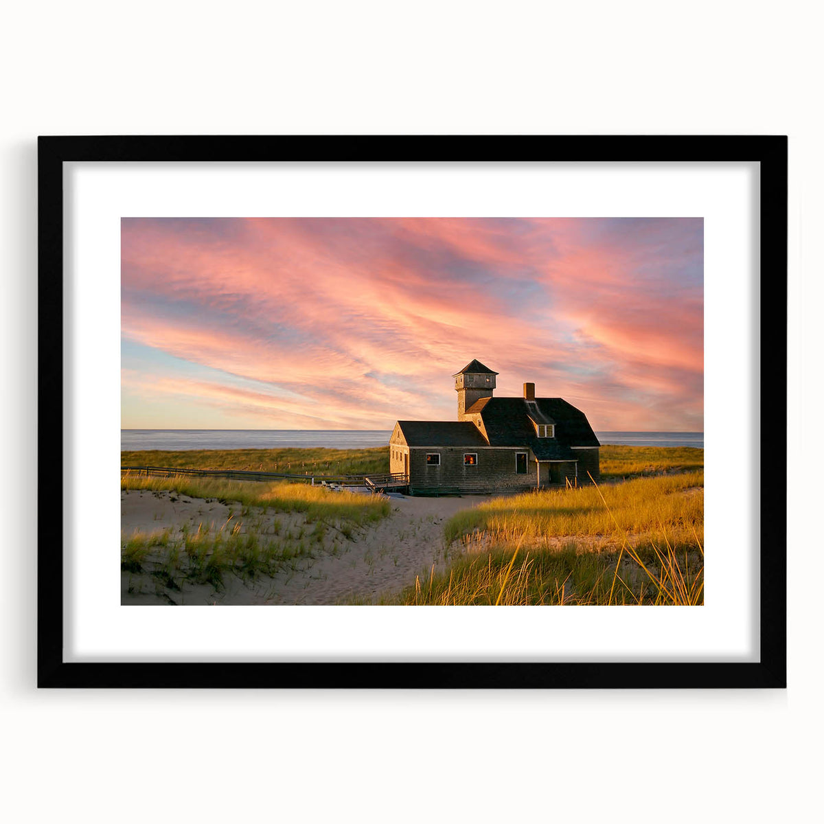 Extra large wall art featuring an abstract depiction of Cape Cod, Massachusetts in vibrant.