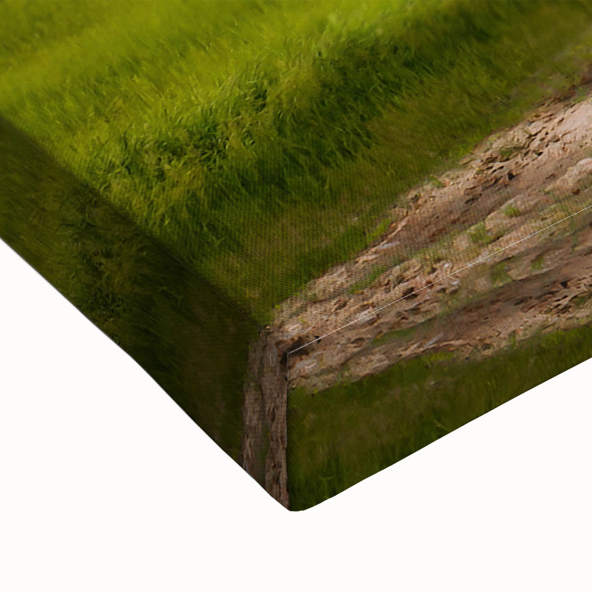 Black and white landscape art painting of North Dakota scenery on stretched canvas, ideal for bedroom wall decor.