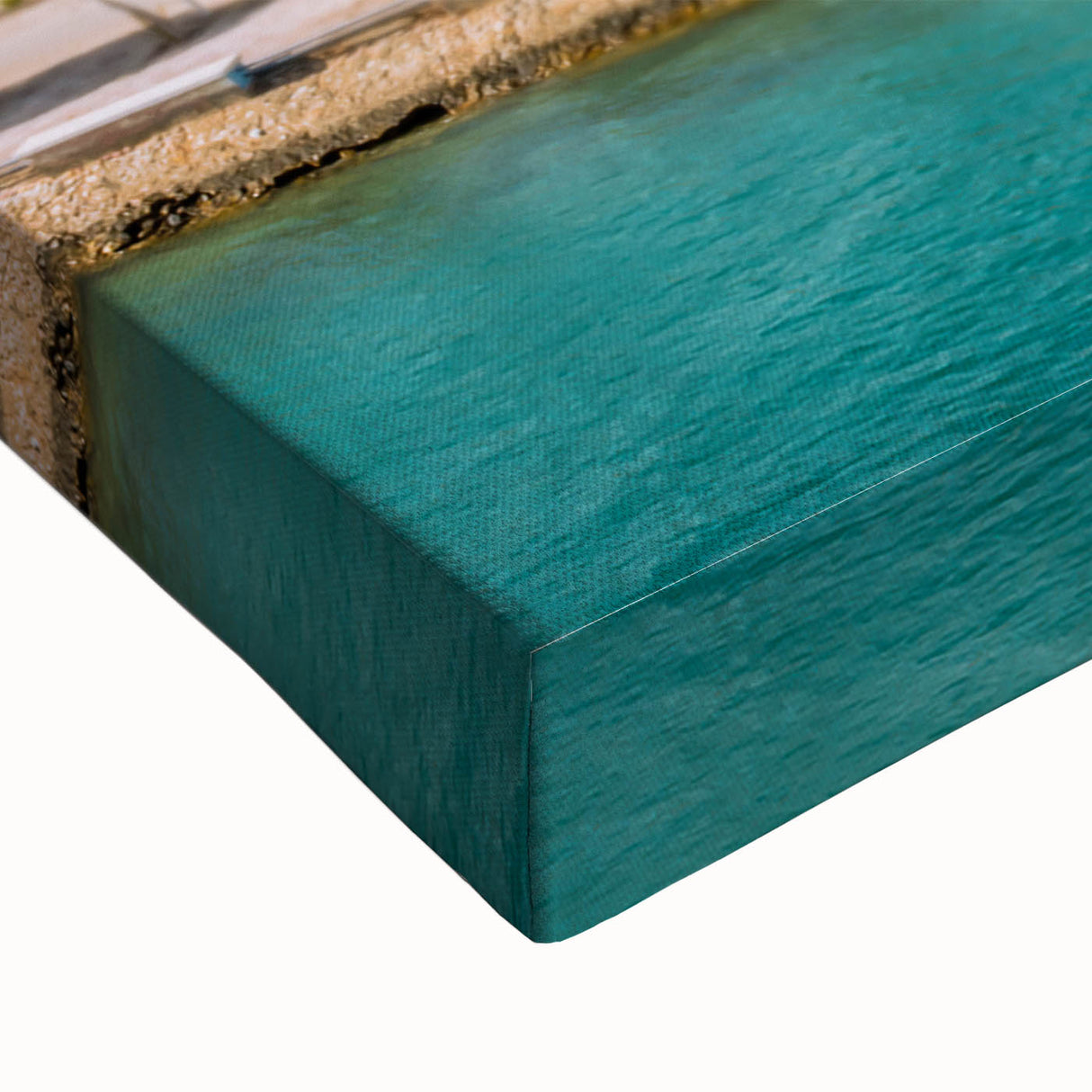 Large art of an Egyptian landscape on stretched canvas, featuring a black and white color palette.