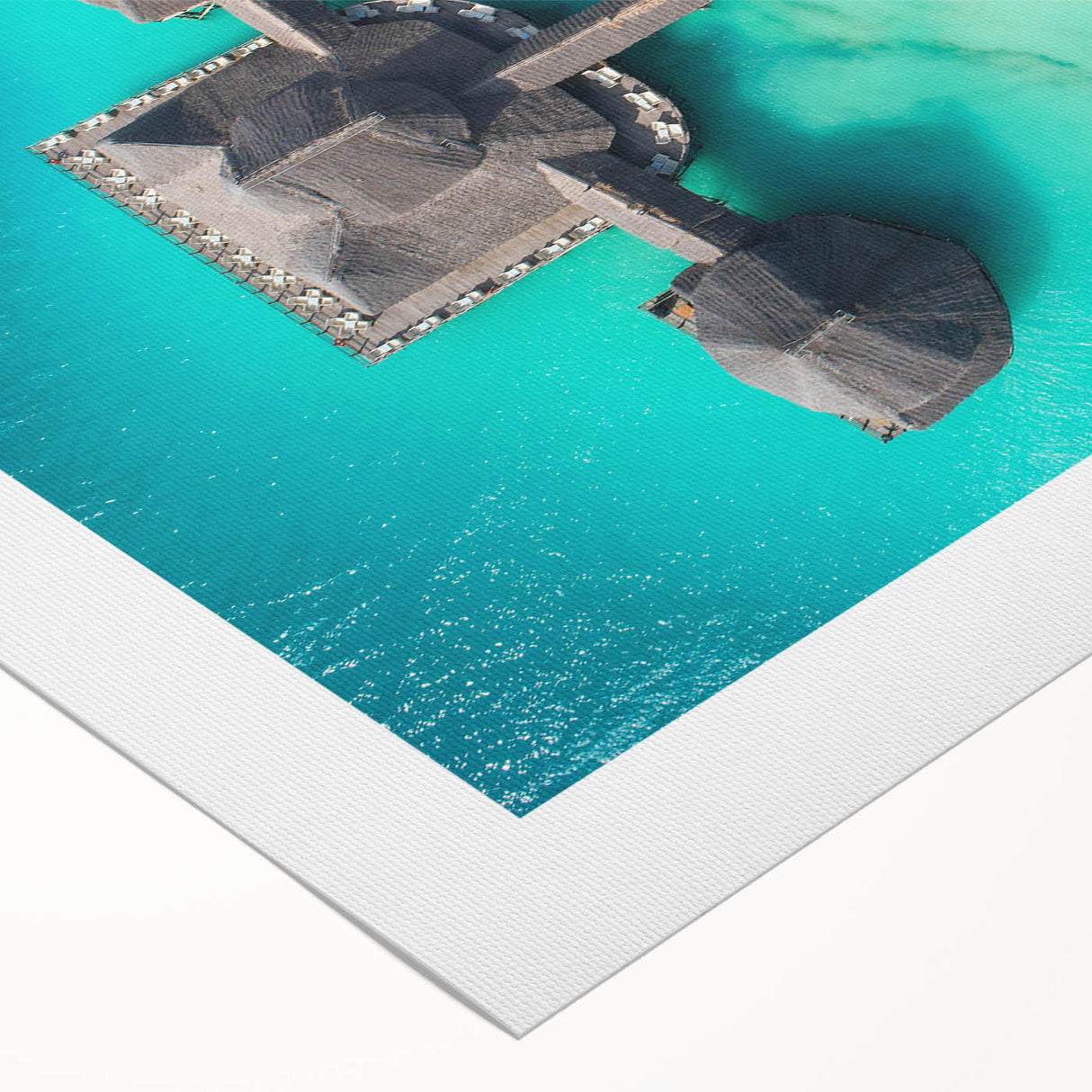 Art deco poster of Tanzanian scenery in muted earth tones on rolled canvas, suitable for dining room decor.