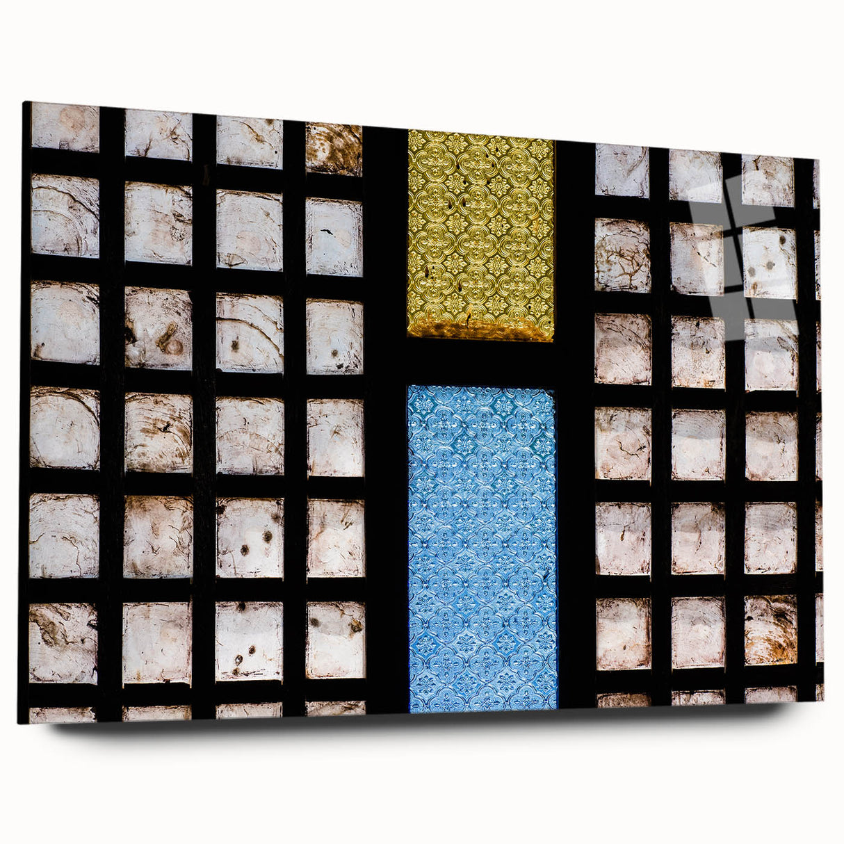 Large abstract wall art featuring a serene Philippine landscape in pastel shades on acrylic glass.