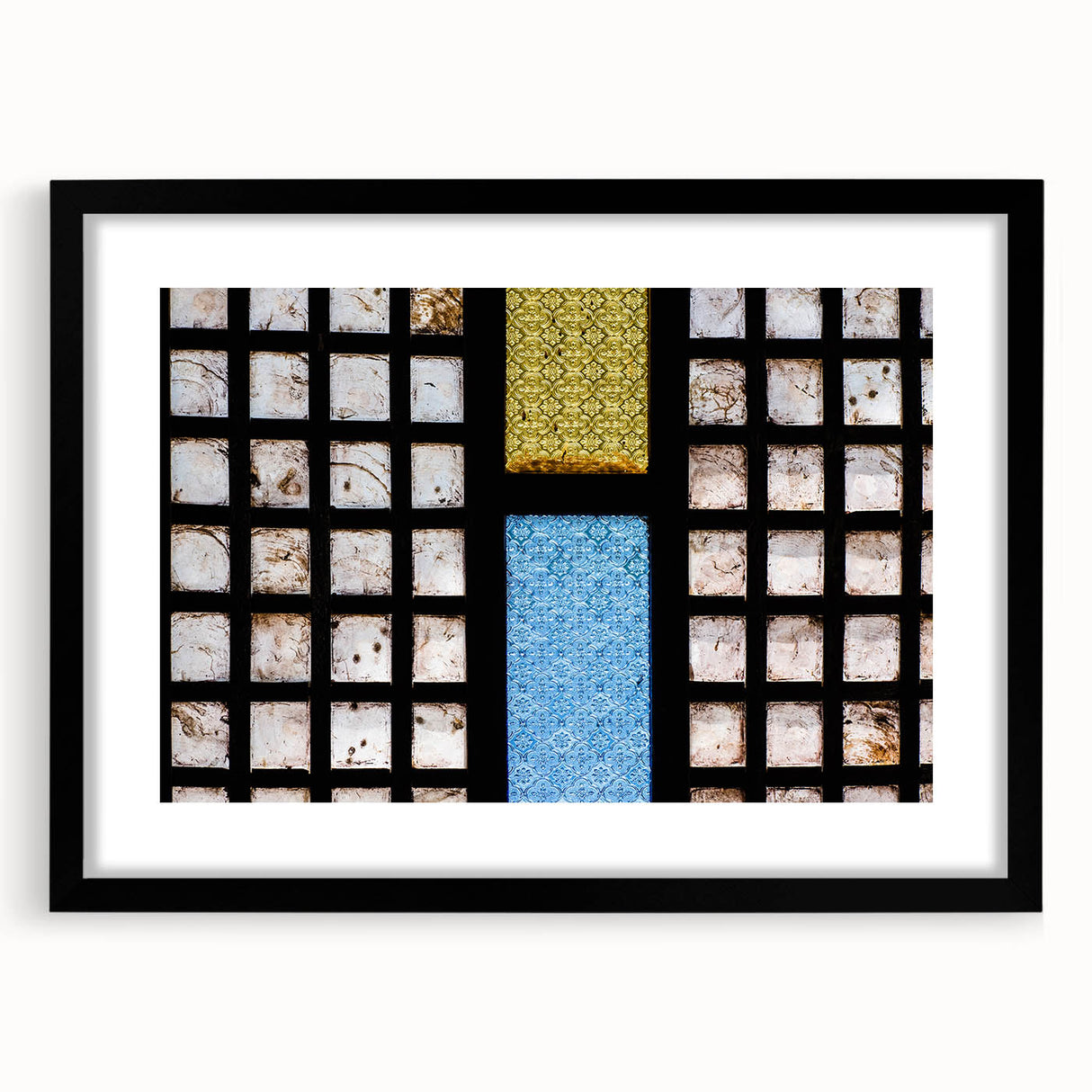 Extra large abstract art print of a colorful, textured Philippine landscape on a framed canvas, ideal for living room decor.