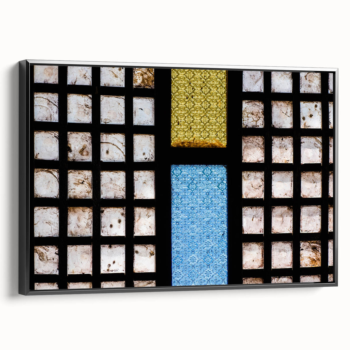 Black and white landscape art painting of a Philippine scenery on framed canvas, ideal for bedroom wall decor.