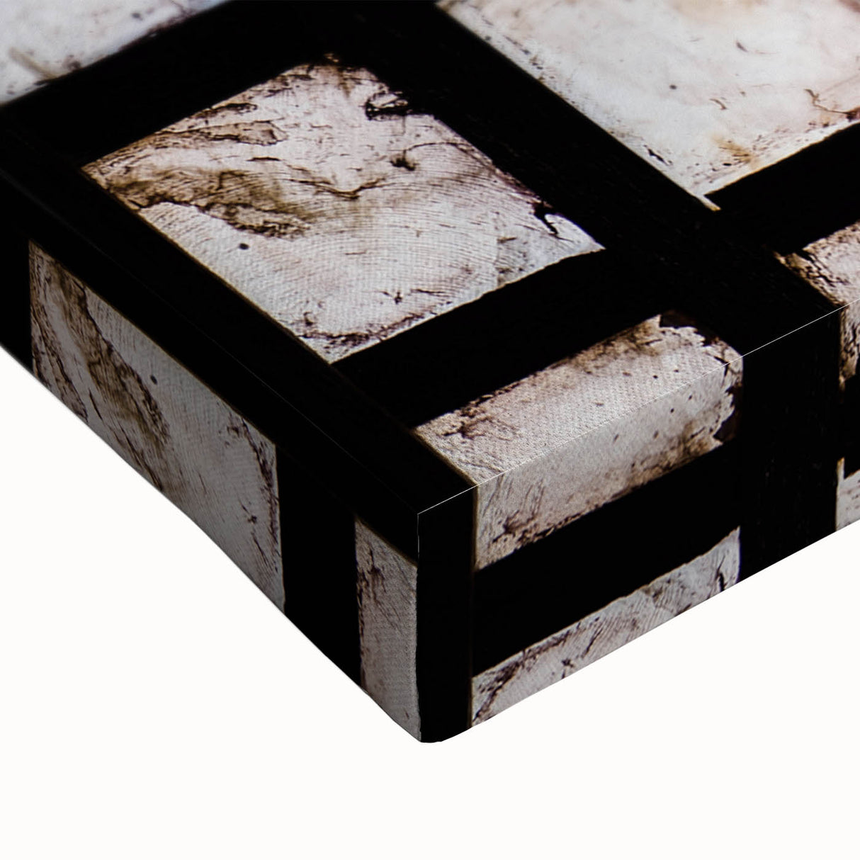 Large art of a black and white Philippine landscape painting on stretched canvas, suitable for bedroom decor.